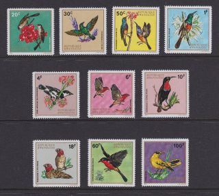 Rwanda - 1972 Birds Set (10) - Sg469/478 - Uhm - 140024