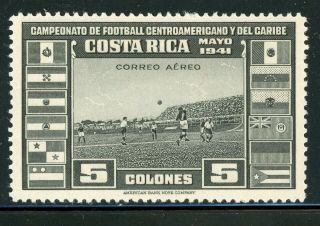 Costa Rica Air Post Mh Selections: Scott C66 5c Soccer Championships Cv$52,