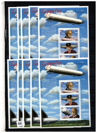 == 10x Grenada - Mnh - Zeppelin - Aviation -