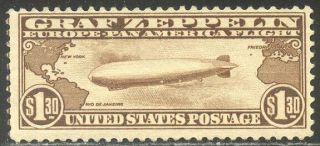U.  S.  C14 Nh - 1930 $1.  30 Graf Zeppelin ($550)