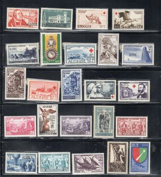 France Colonies Algeria Stamps Mostly Never Hinged Lot 51192
