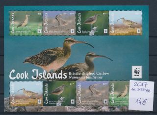 Gx03314 Cook Islands 2017 Fauna Flora Birds Good Sheet Mnh Cv 14 Eur