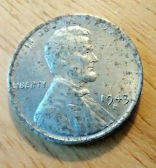 1943 - S Lincoln Steel Wheat Penny