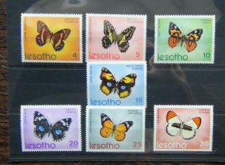 Lesotho 1973 Butterflies Set Mnh