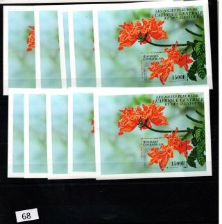 == 10x Central African Rep - Mnh - Flora - Flowers -