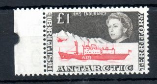 British Antarctic Qeii 1969 £1 Endurance Mnh Sg15a Ws14514
