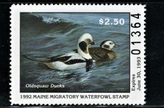 Hick Girl Stamp - Mnh.  U.  S.  1992 State Duck Stamp Sc Me9 Q1086