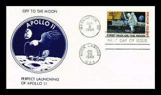 Dr Jim Stamps Us Perfect Launch Fdc Combo Apollo 11 Air Mail Cover Scott C76