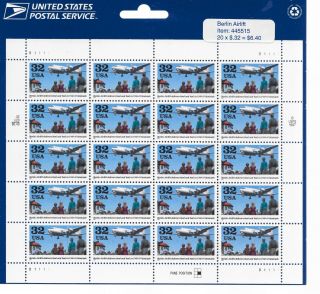 Us Stamp Sheet 20 X $0.  32 - Berlin Airlift - Self - Adhesive - - Sc 3211