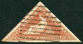 Cogh Sg3a 1d Brown - Red Slightly Blued Paper (light Age Mark At Left) Cat 350 Po