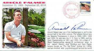 Coverscape Computer Designed Golf Legend Arnold Palmer Memorial Event Cover