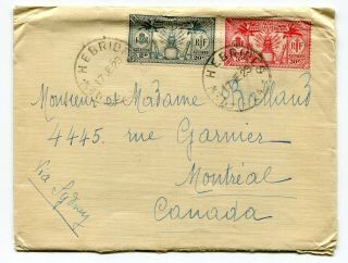 France Hebrides 1929 Cover To Montreal Canada - Endorsed Via Sydney -