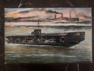 1916 Borkum Germany Feldpost Postcard Cover German U Boat Underwater Wwi