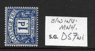 1960 1d Violet/blue Postage Due Sg D57wi Fine Unmounted (mnh)