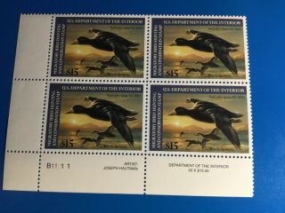 2003 Black Scoter Duck Stamps Set Of 4