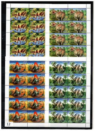 == 10x Central African Rep - Mnh - Dinosaurs