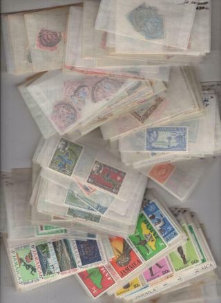 Jamaica - Dealers Stock Of & Stamps In Glassines -