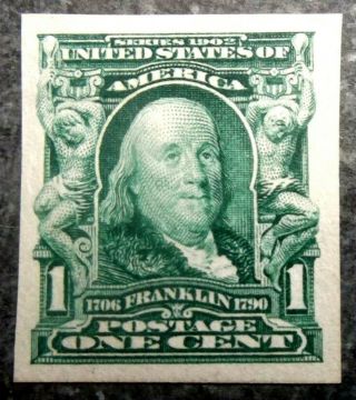 Buffalo Stamps: Scott 314 Bureau Imperf,  H/og & Xf,  Cv = $25