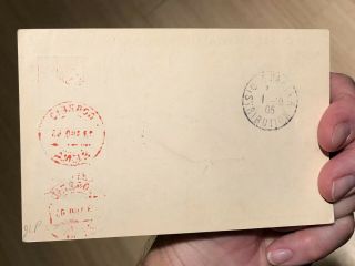 Rare Portuguese Colonial Sena Mozambique Postal Card Cover To France 1900’s 4