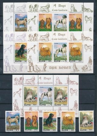D000851 Dogs Mnh Complete Set Of S/s 