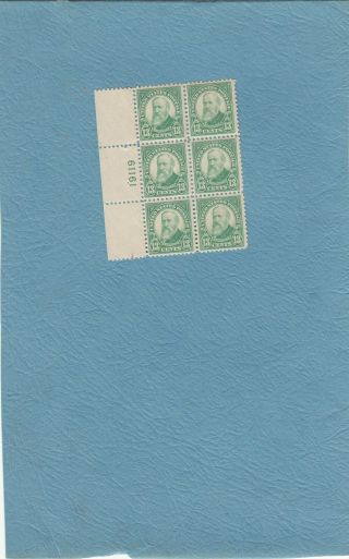 US Plate Block Scott 622 Benjamin Harrison issue 13 cent FVF/NH 2