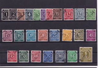 Germany Post War Berlin District Hand Overprints Stamps Mounted Ref 4005
