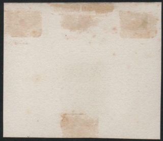 BR.  VIRGIN ISLANDS: 1860s 1d Green Imperf Plate Proof on Thin Card (26116) 2