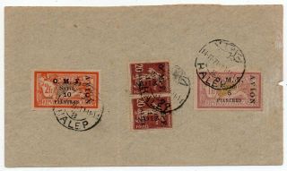 1921 France Offices In Syria Airmail Cover,  High Value Stamps,  Aleppo