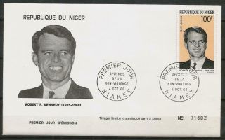 Niger 1968 Fdc Robert F.  Kennedy