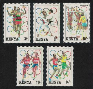 Kenya Volleyball Judo Olympic Games Barcelona 2nd Issue 5v Mnh Sg 580 - 584