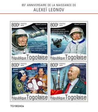 Togo 2019 Alexei Leonov,  Soviet Space S201907