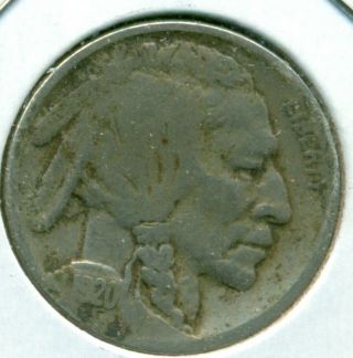 1920 - P Buffalo Nickel,  Very Good,  Great Price