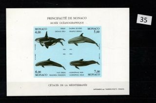 == Monaco 1994 - Mnh - Imperf - Dolphins