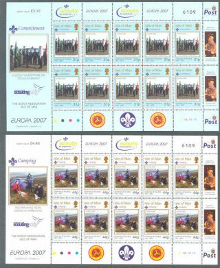 Isle Of Man - Scouts - Scouting Min Sheets - Europa Issue 2007 - Mnh