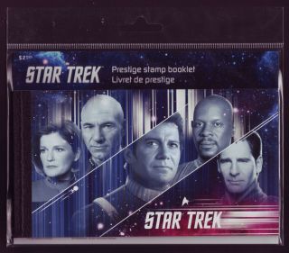 Canada 2017 Star Trek Year 2 - The Captains,  Bk668 Prestige Booklet  Mnh