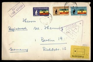 Dr Who 1967 Ethiopia To Germany Registered Air Mail C136165