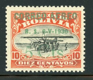 Bolivia Mnh Selections: Scott C11 5c/10c Schg Zeppelin (1930) Cv$20,