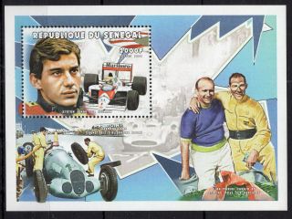 Senegal 1999 - Ayrton Senna Racing On Postage Stamps Cto A201