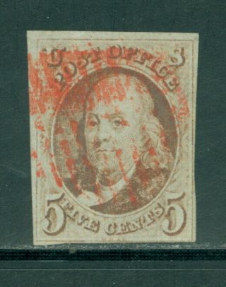 Us 1,  1847 Issue,  Benjamin Franklin