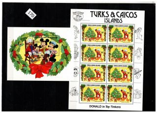 Turks And Caicos Islands - Mnh - Disney - Animals - Christmas