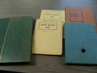 Us,  Possessions,  Old Time Accumulation Of Stamps In 5 Small Stock Books/files