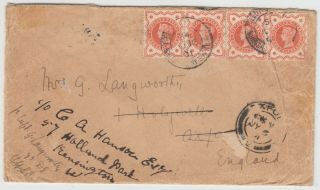 Boer War 1901 Multi Franked Cover To Oxford With F.  P.  O.  British Army S.  Africa