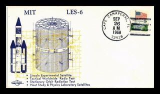 Dr Jim Stamps Us Mit Les 6 Satellite Launch Space Event Orbit Cover 1968
