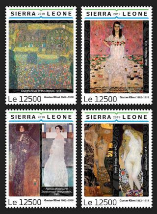 Sierra Leone 2019 Paintings Of Gustav Klimt S201903