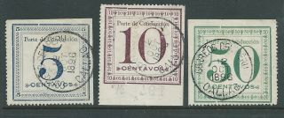 Peru 1896 Parcel Post Issues Seldom Seen