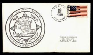 Dr Who 1969 Uscgc Southwind Ship Antarctic Resupply & Research Cachet E39176