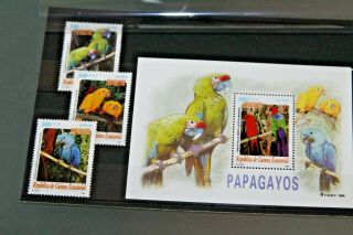 Equatorial Guinea 1999 Birds - Set Of 3,  Miniature Sheet - Mnh (sg282/ms285)