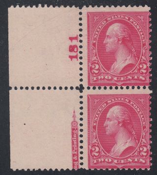 Tdstamps: Us Stamps Scott 267 2c Washington Ng,  P Pair