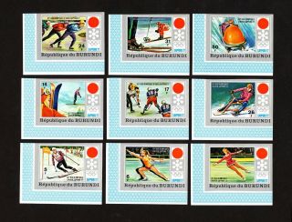 Afrika 1972 Set Of Stamps Mi 844b - 852b Mnh Cv=50euro
