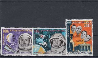 A122 - Mali - Sg117 - 119 Mnh 1966 International Astronautic Conference
